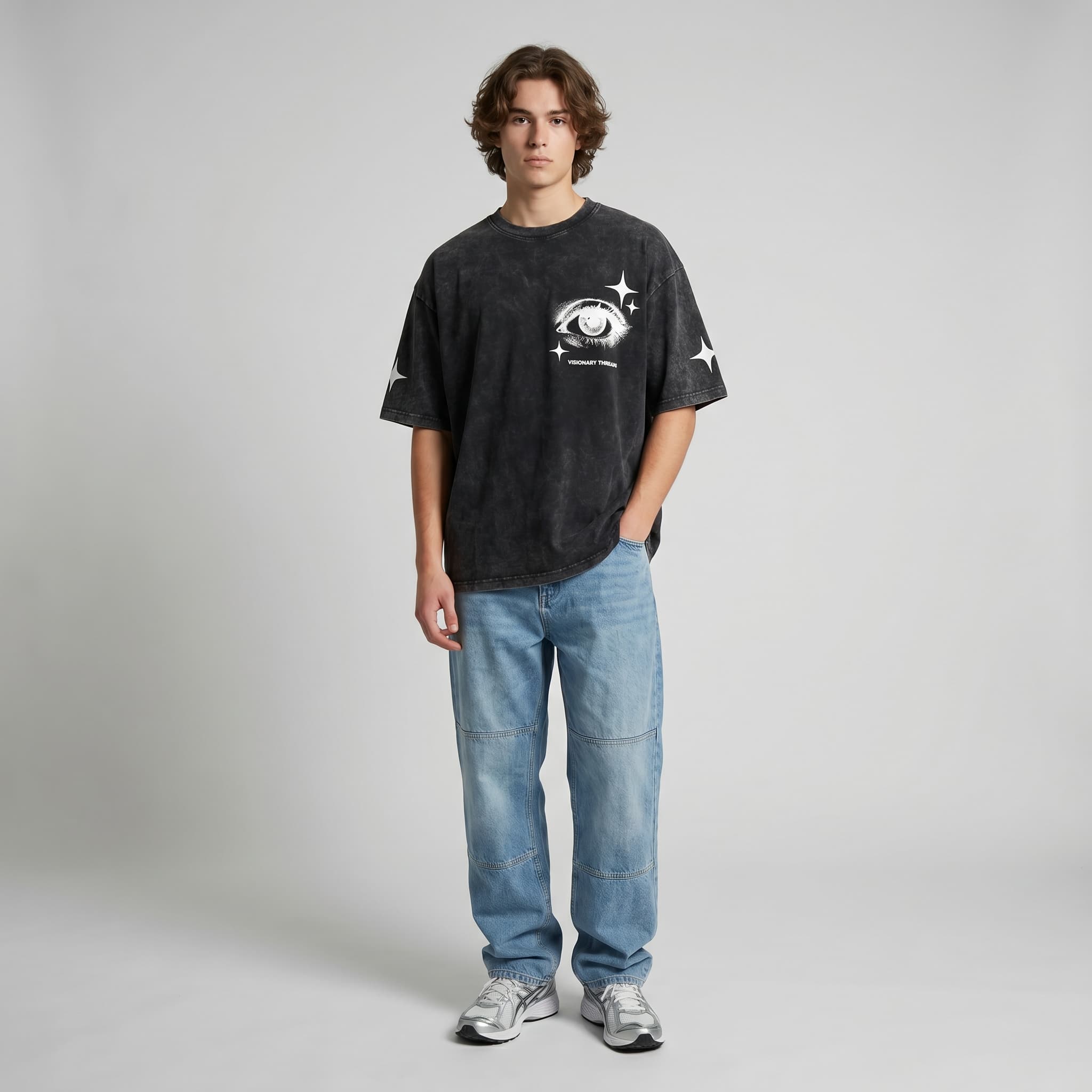 Void Black Oversized Tee